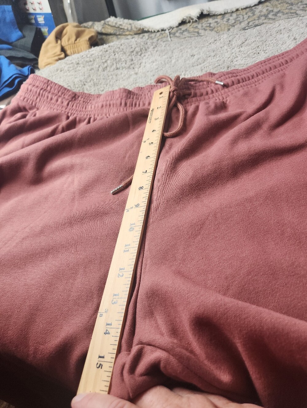 Women's High-Rise Tapered Ankle Fleece Joggers - Ava & Viv Mauve 3X - Picture 11 of 13